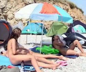 Naked euro virgins frolicking at the naturist beach. Air